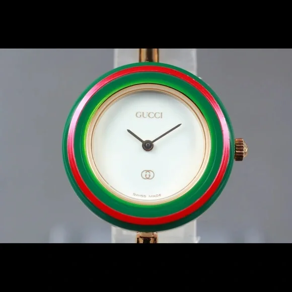 VINTAGE RARE 14k Gold! GUCCI! All the RAGE! Collectors Watch Bracelet - Picture 5 of 7